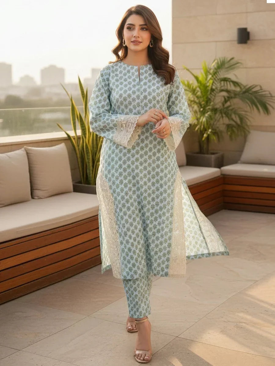 Salitex Women Printed Khaddar 2 Piece Suit WRS2BA24AL116 - Winter Collection