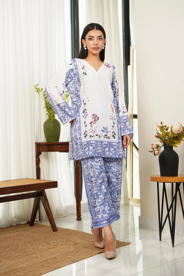 Dhaga Women Pret Printed 2 Piece Soft Crepe Enid SS25DSP313 - Summer Collection