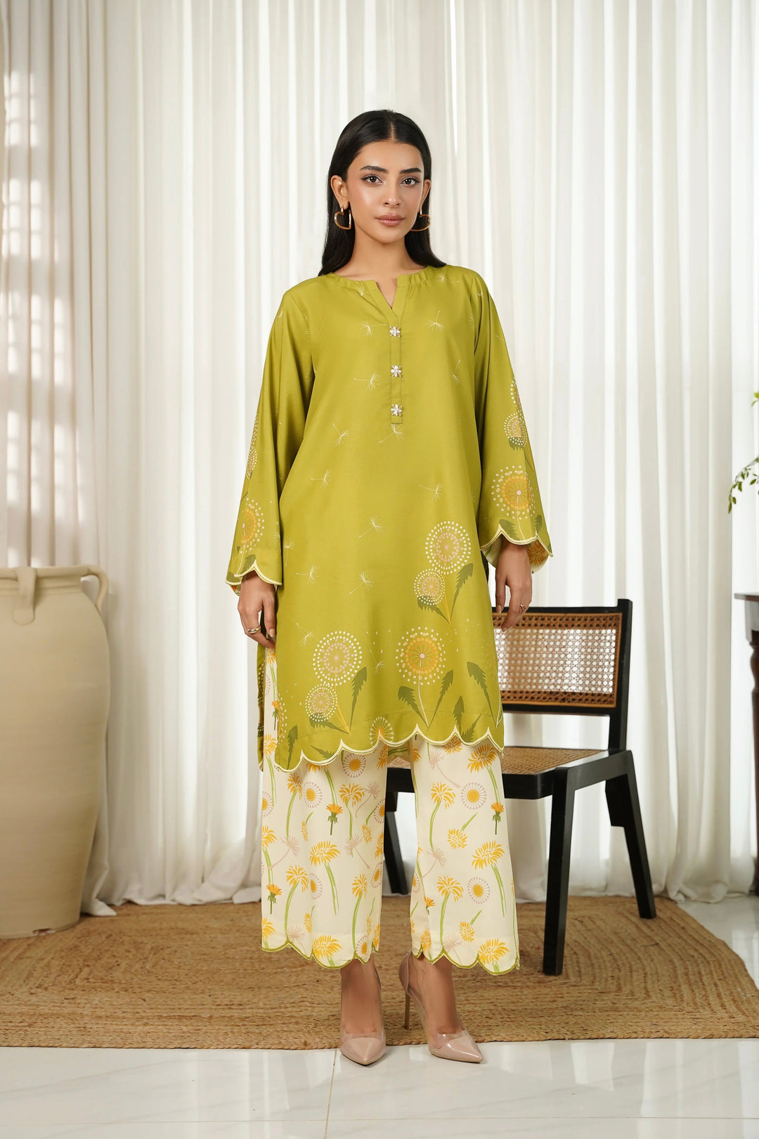 Dhaga Women Pret Printed 2 Piece poly cambric Juniper SS25DSP305 - Summer Collection
