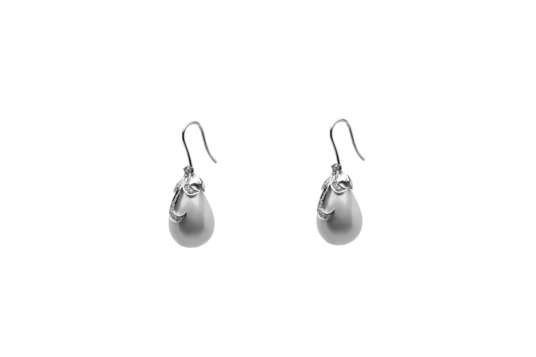 Zouhaira Earings Pearly Sensation-Grey