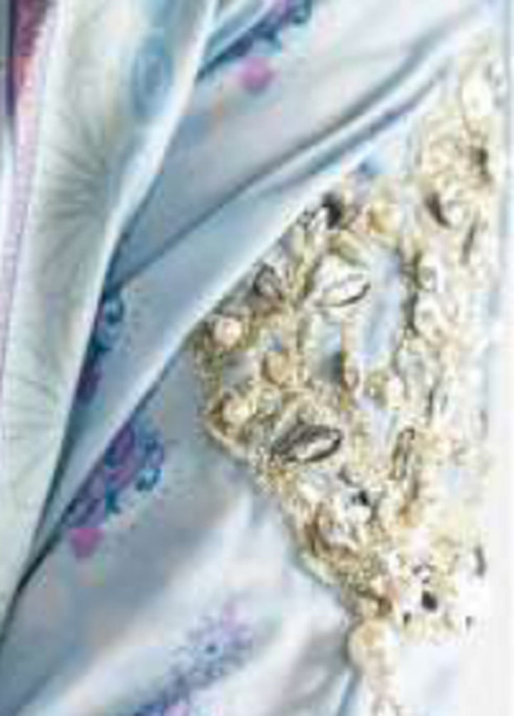 Aira by Gulaal Unstitched Printed Silk 3 Piece Suit GL26USA Misty GS-10 - Festive Collection