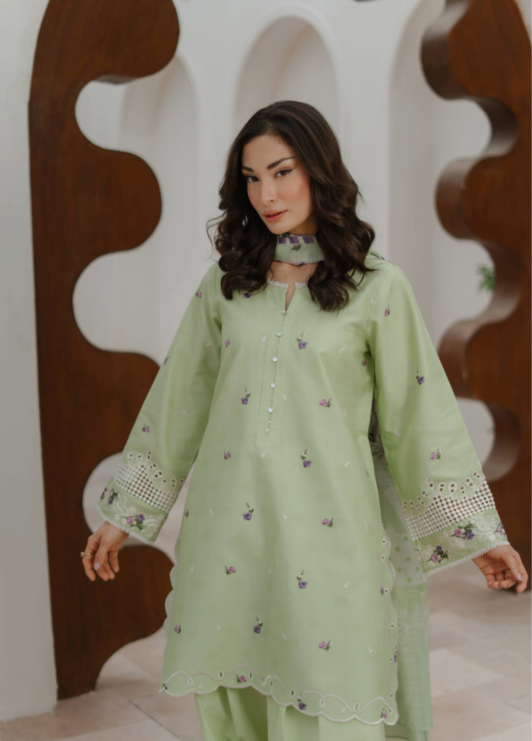 Manara by Maria RTW Embroidered Lawn 3 Piece Suit MN26RF Gardenia M-05 - Festive Collection