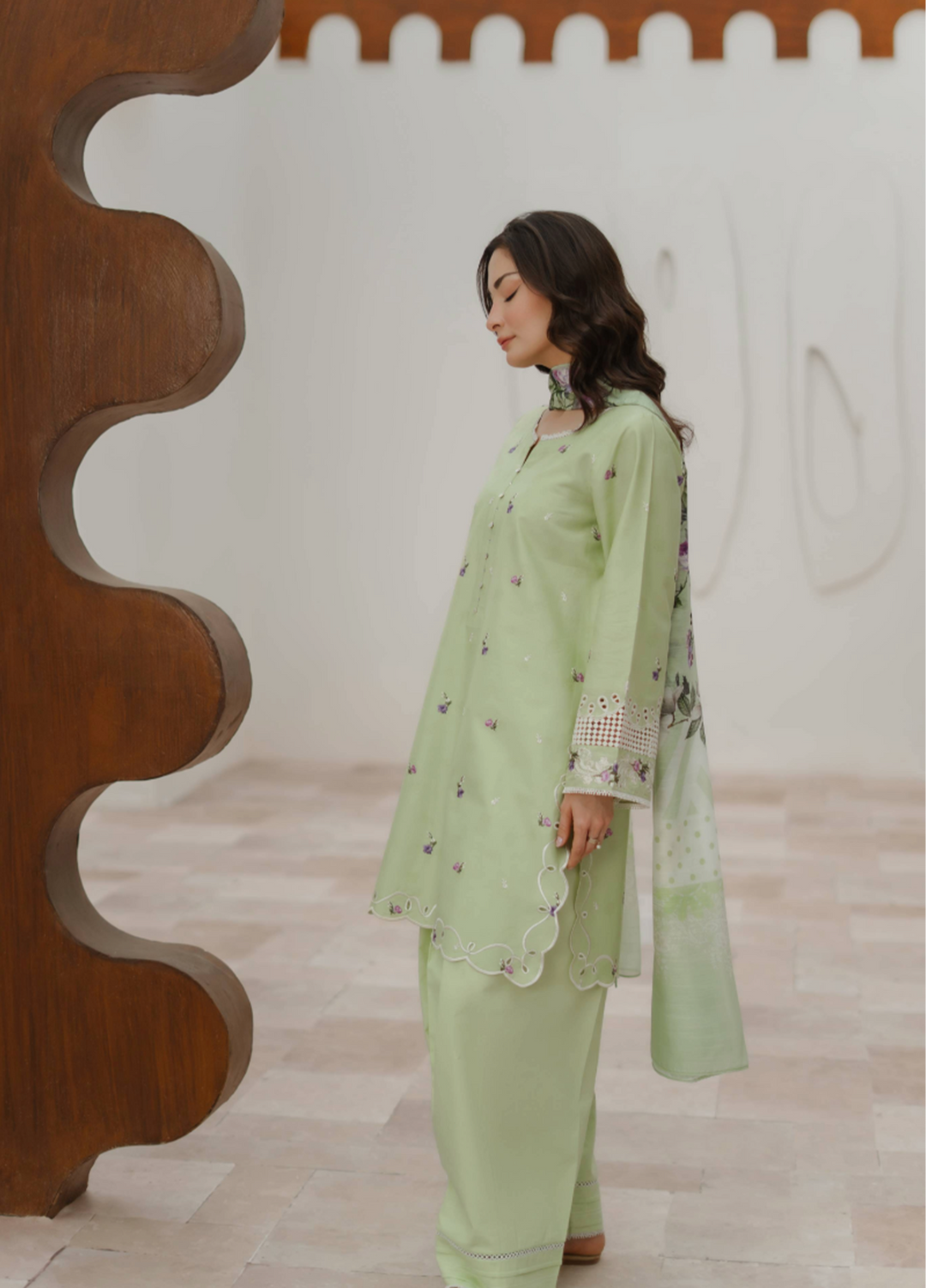 Manara by Maria RTW Embroidered Lawn 3 Piece Suit MN26RF Gardenia M-05 - Festive Collection