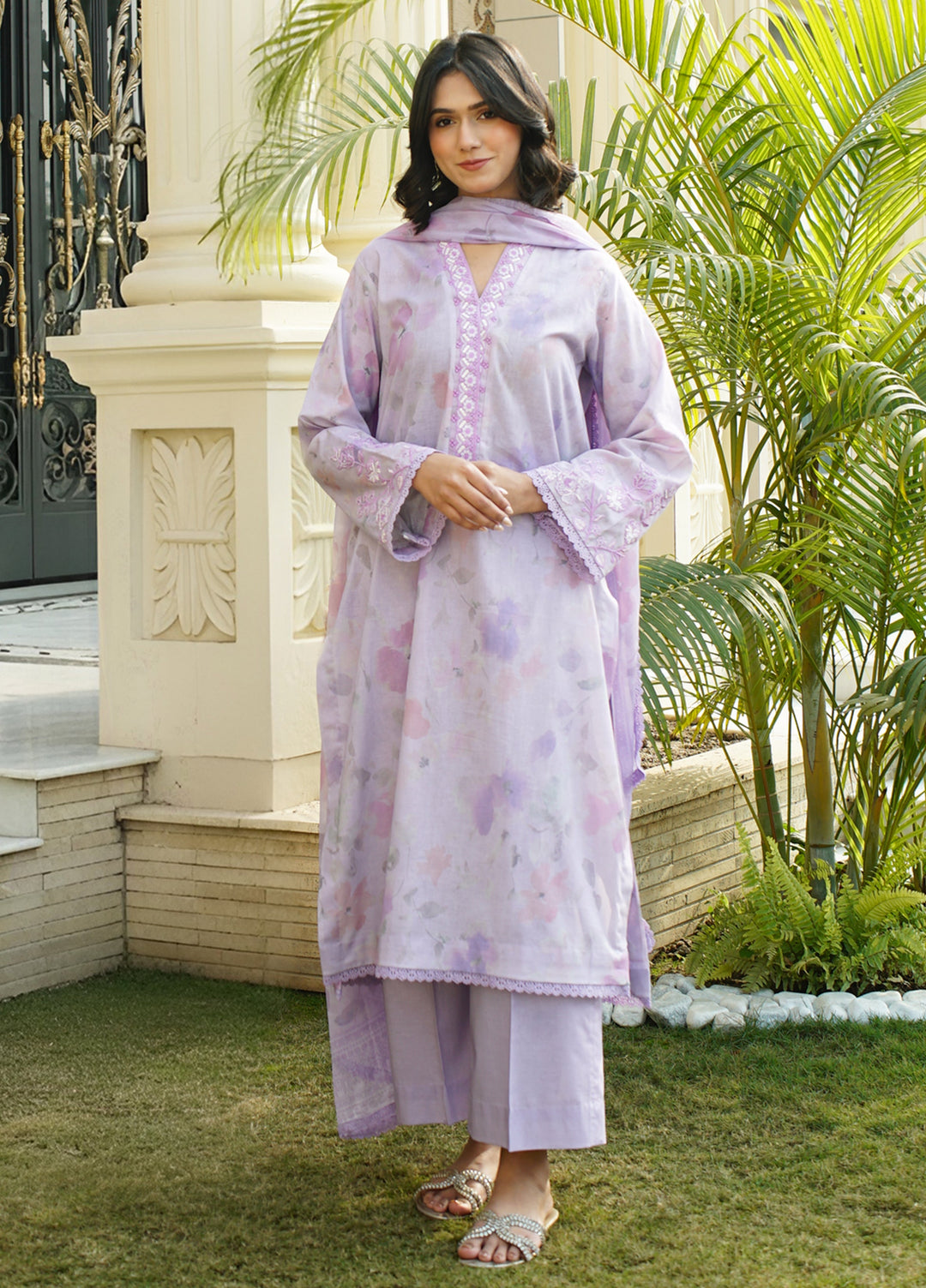 Zyna Unstitched Printed Lawn 3 Piece Suit ZY26ULP Elina - Casual Collection