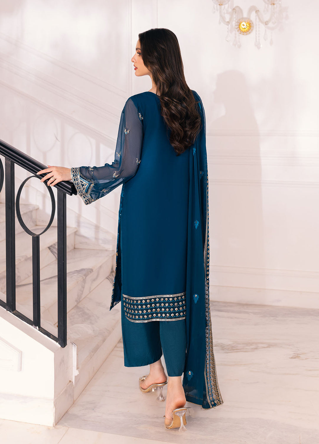 Sahane Ready To Wear Chiffon 3 Piece Suit SAH-1003 Genevieve - Formals Collection