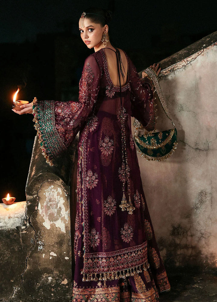 Massarat by Hussain Rehar Embroidered Chiffon Suits Unstitched 3 Piece HRR25MU Ghazal - Festive Collection