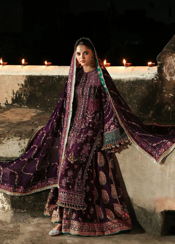 Massarat by Hussain Rehar Embroidered Chiffon Suits Unstitched 3 Piece HRR25MU Ghazal - Festive Collection