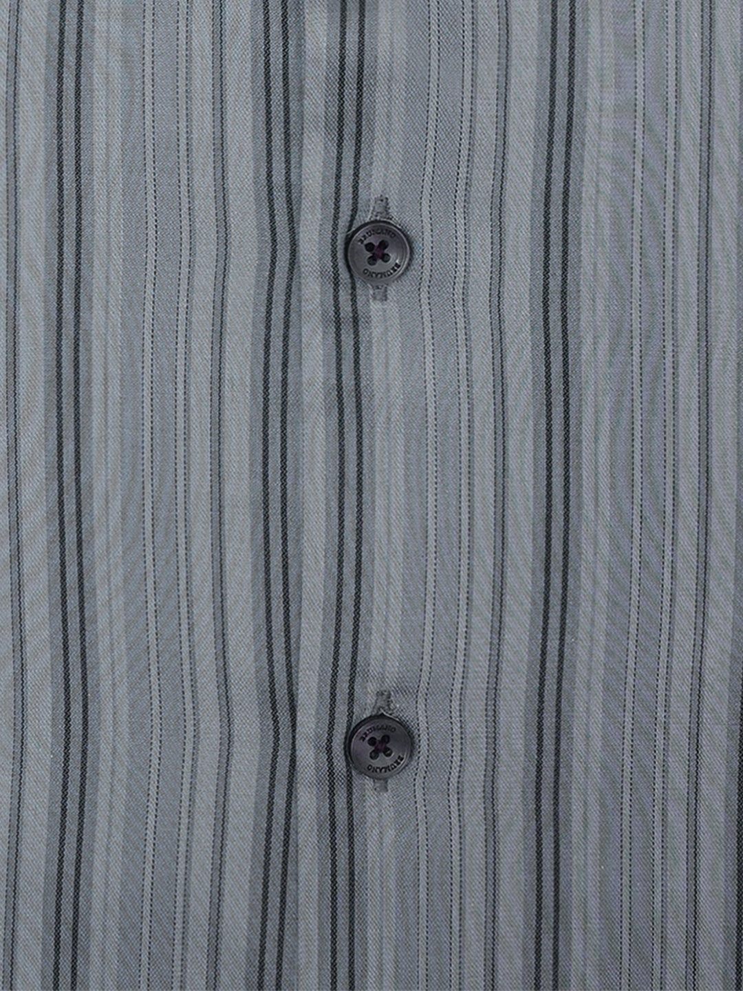 Brumano Ready To Wear Shirts Men 1 Piece Cotton Grey Striped Formal Shirt 0-31-025-4171 - Summer Collection