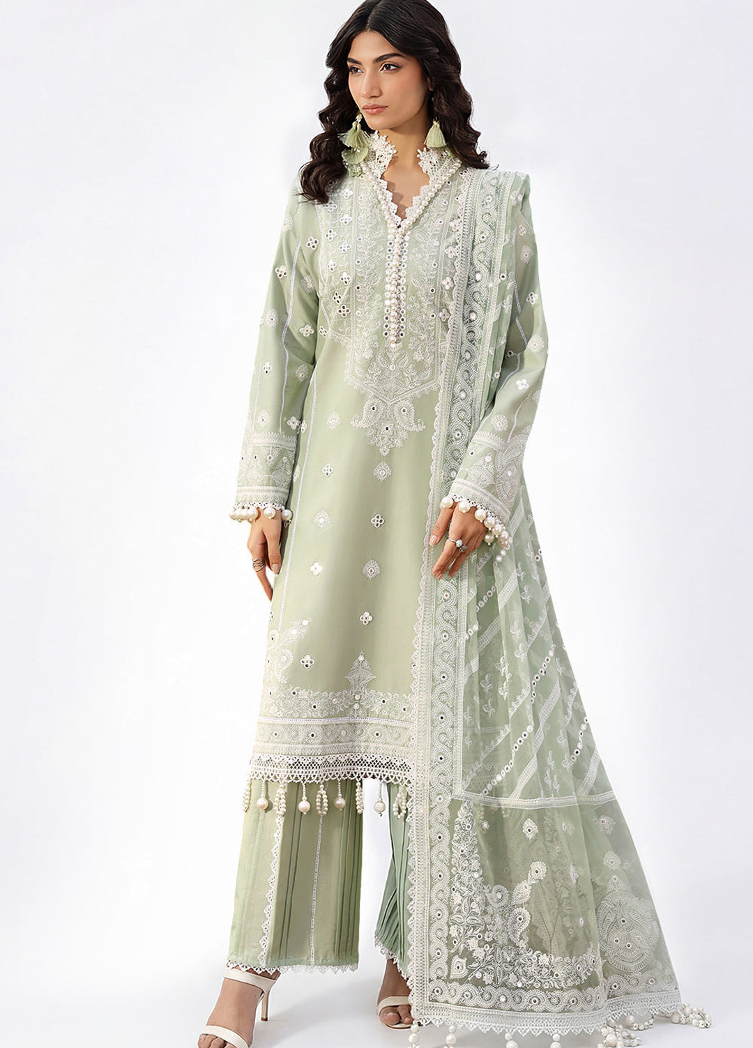 Gul Ahmed Unstitched Luxury Embroidered Lawn 3 Piece Suit GA26UGL PM-62023 - Festive Collection