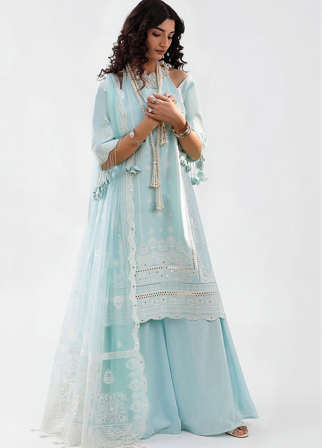 Gul Ahmed Unstitched Luxury Embroidered Lawn 3 Piece Suit GA26UGL PM-62024 - Festive Collection