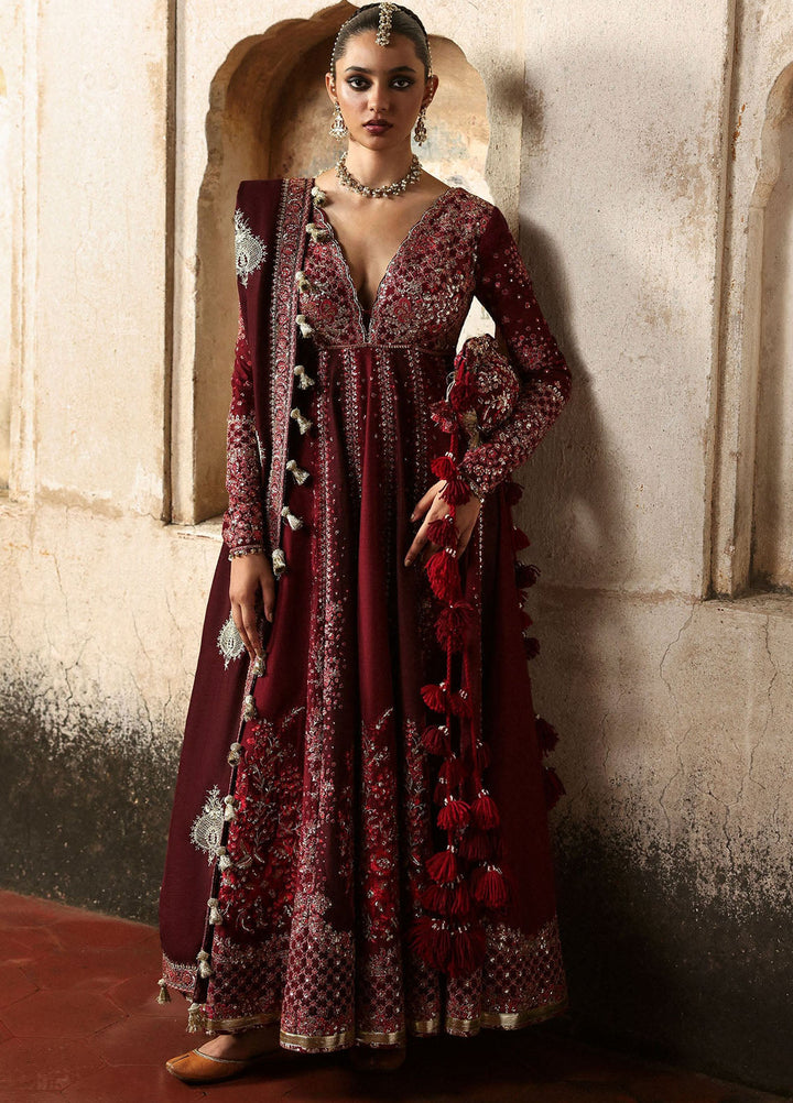 Massarat by Hussain Rehar Embroidered Raw Silk Suits Unstitched 3 Piece HRR25MU Gulnar - Festive Collection