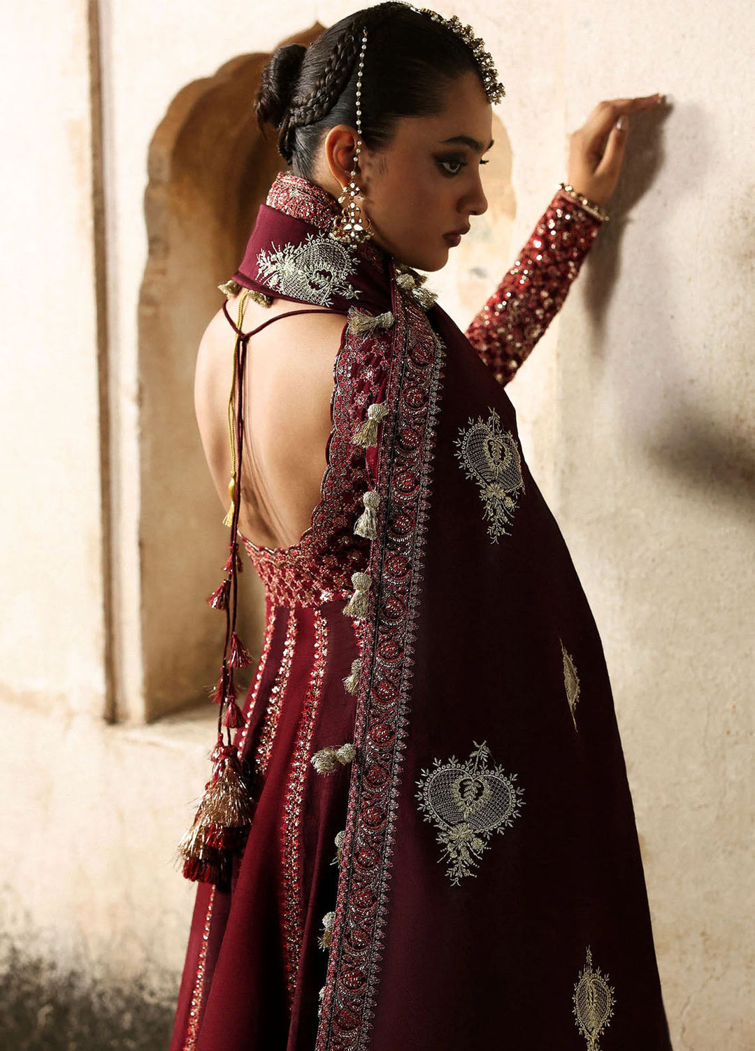 Massarat by Hussain Rehar Embroidered Raw Silk Suits Unstitched 3 Piece HRR25MU Gulnar - Festive Collection