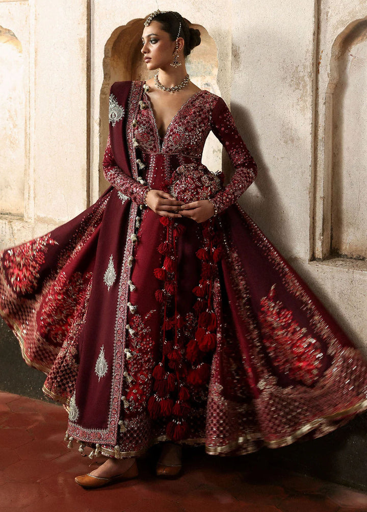 Massarat by Hussain Rehar Embroidered Raw Silk Suits Unstitched 3 Piece HRR25MU Gulnar - Festive Collection