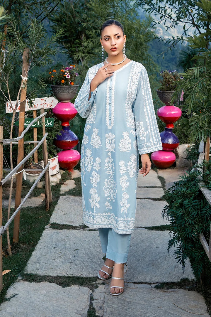 Dhaga Women Pret Embroidered 2 Piece cotton Fleur SS25DSE122 - Summer Collection