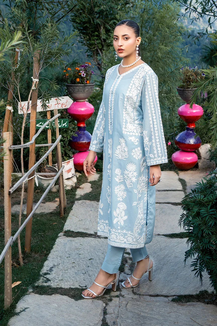 Dhaga Women Pret Embroidered 2 Piece cotton Fleur SS25DSE122 - Summer Collection