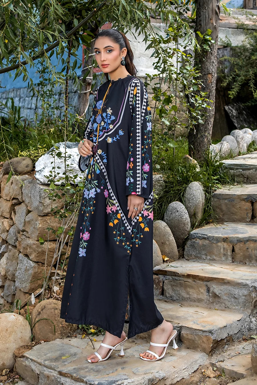 Dhaga Women Pret Printed 1 Piece Soft Crepe NOA SS25DSP293 - Summer Collection