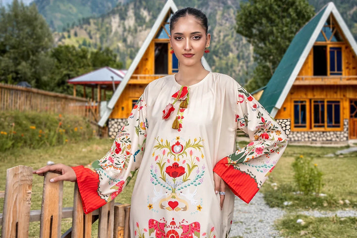 Dhaga Women Pret Printed 1 Piece Soft Crepe MIRABEL SS25DSP299 - Summer Collection