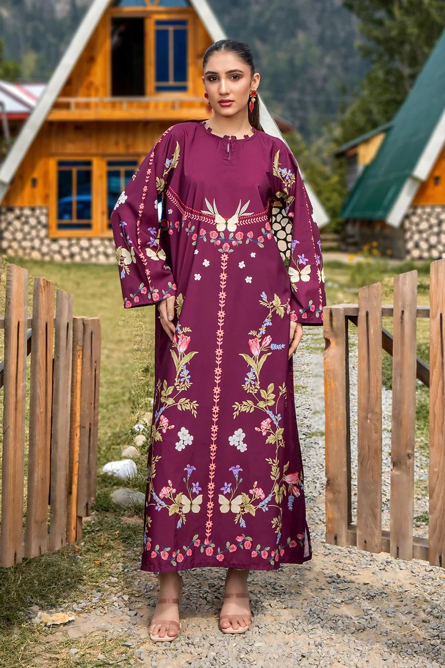 Dhaga Women Pret Printed 1 Piece Soft Crepe AVERY SS25DSP296 - Summer Collection
