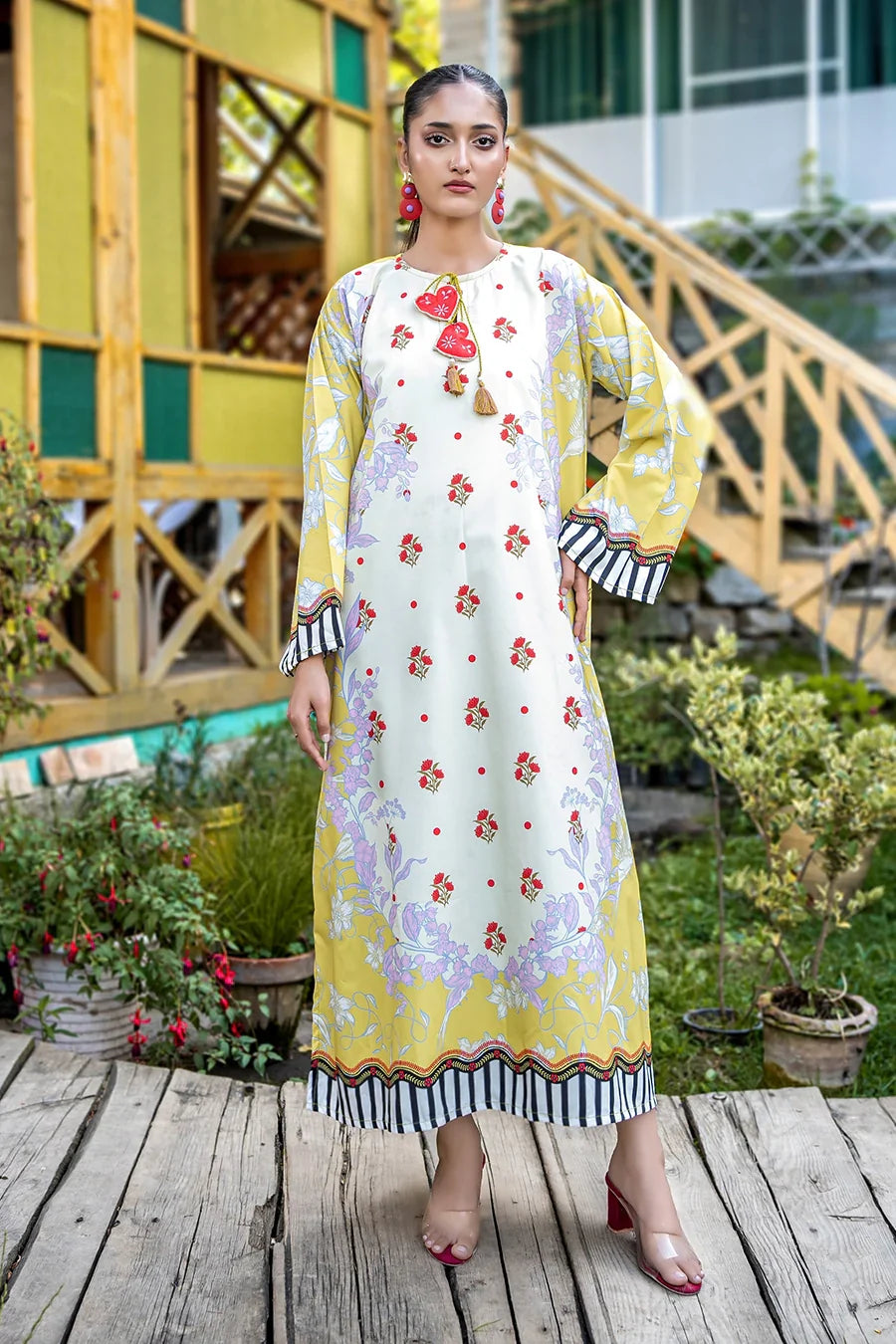 Dhaga Women Pret Printed 1 Piece Soft Crepe COLETTE SS25DSP295 - Summer Collection