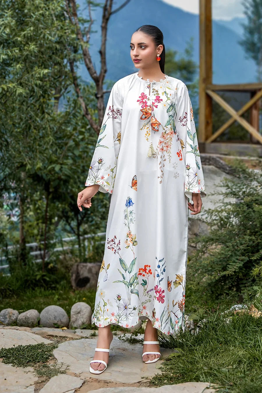 Dhaga Women Pret Printed 1 Piece Soft Crepe MILDRED SS25DSP289 - Summer Collection
