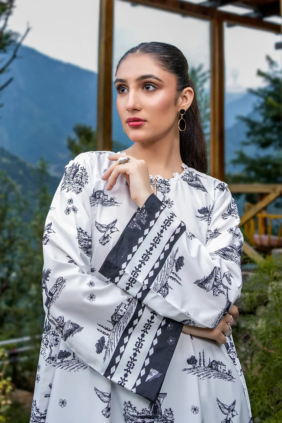 Dhaga Women Pret Printed 1 Piece Soft Crepe LOIS SS25DSP291 - Summer Collection