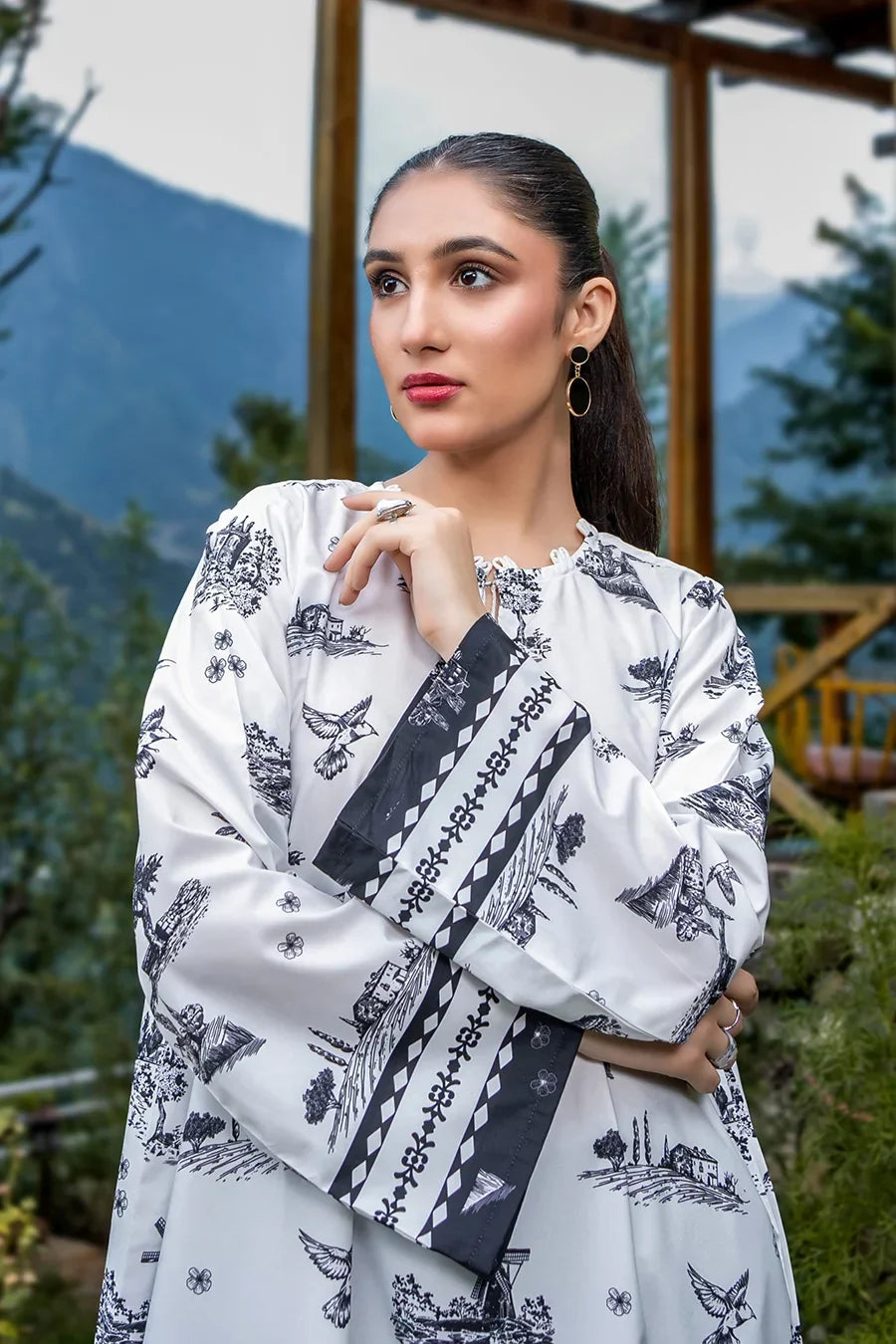 Dhaga Women Pret Printed 1 Piece Soft Crepe LOIS SS25DSP291 - Summer Collection