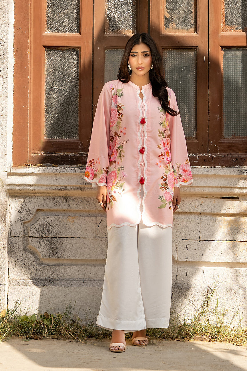 Dhaga Women Pret Printed Herringbone 2 Piece Suit Ophellia SS25DSP329 - Winter Collection
