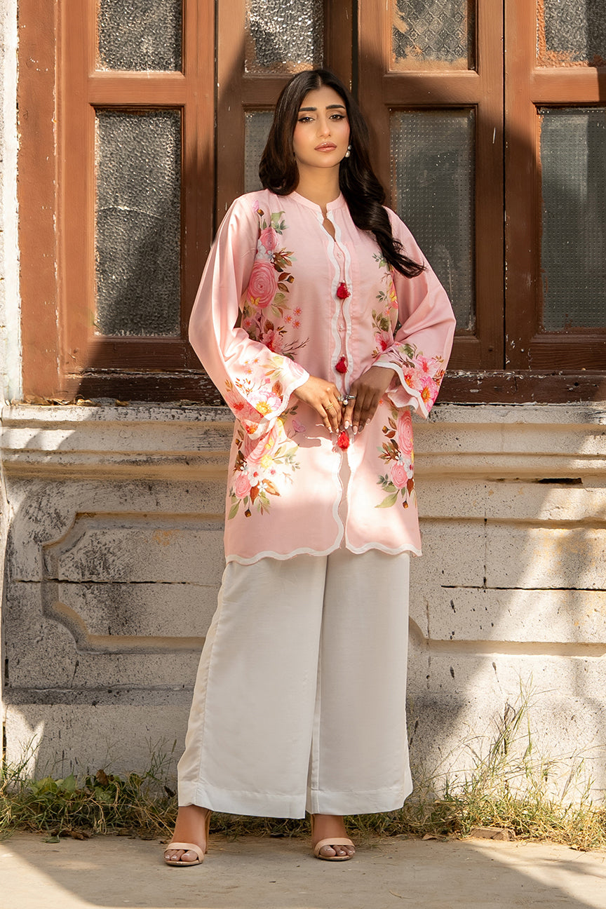 Dhaga Women Pret Printed Herringbone 2 Piece Suit Ophellia SS25DSP329 - Winter Collection