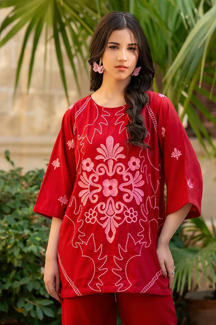 Dhaga Women Pret Embroidered 2 Piece poly cambric DSE SS25DSE151 - Summer Collection