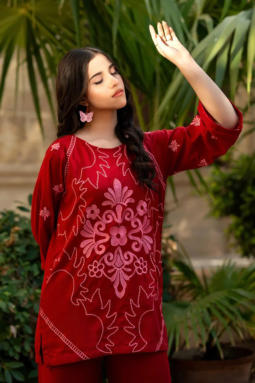 Dhaga Women Pret Embroidered 2 Piece poly cambric DSE SS25DSE151 - Summer Collection