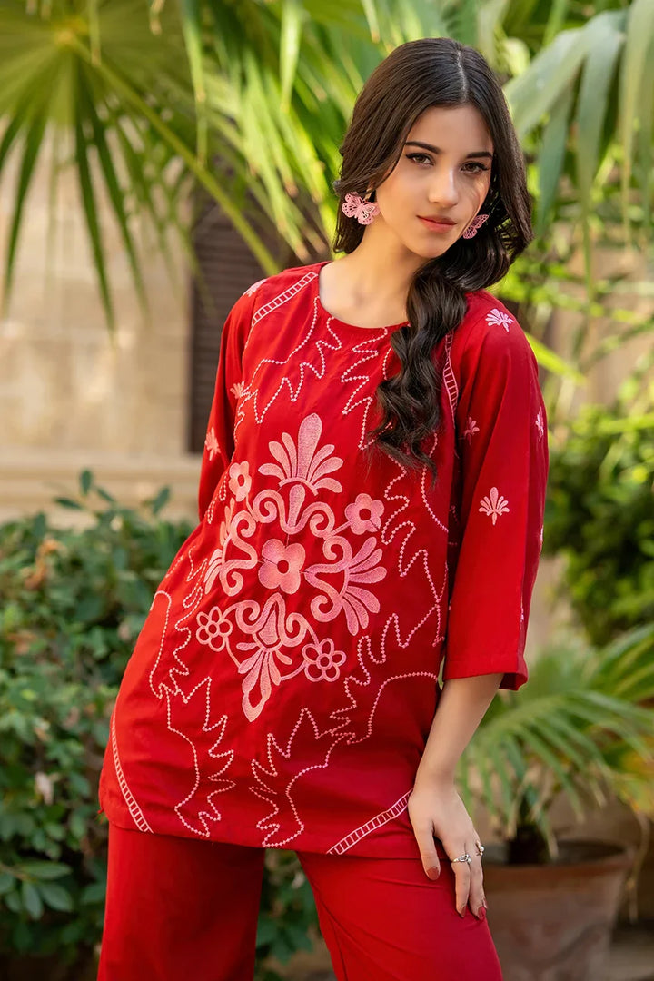 Dhaga Women Pret Embroidered 2 Piece poly cambric DSE SS25DSE151 - Summer Collection