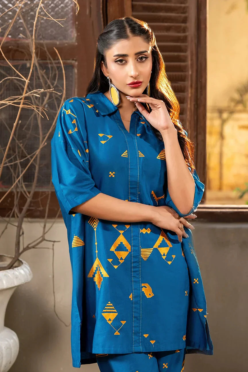 Dhaga Women Pret Embroidered 2 Piece cotton Mid Dream SS25DSE144 - Summer Collection