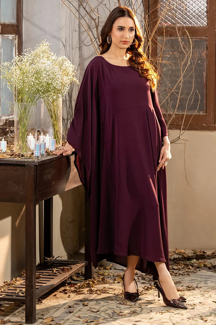Dhaga Women Pret Printed 2 Piece Seersucker Flamenco Purple SS25DSD407 - Summer Collection Maxi Dress