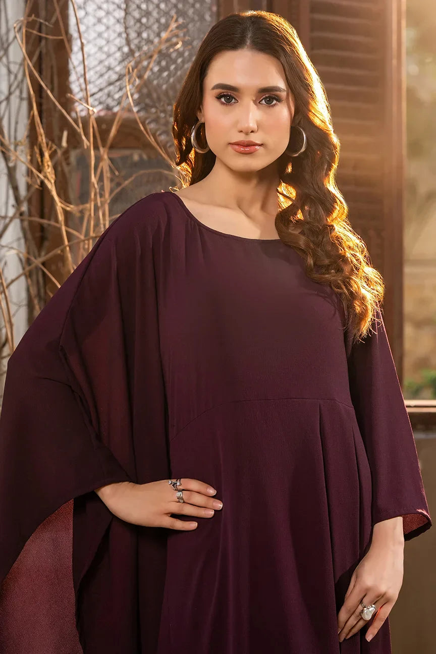 Dhaga Women Pret Printed 2 Piece Seersucker Flamenco Purple SS25DSD407 - Summer Collection Maxi Dress