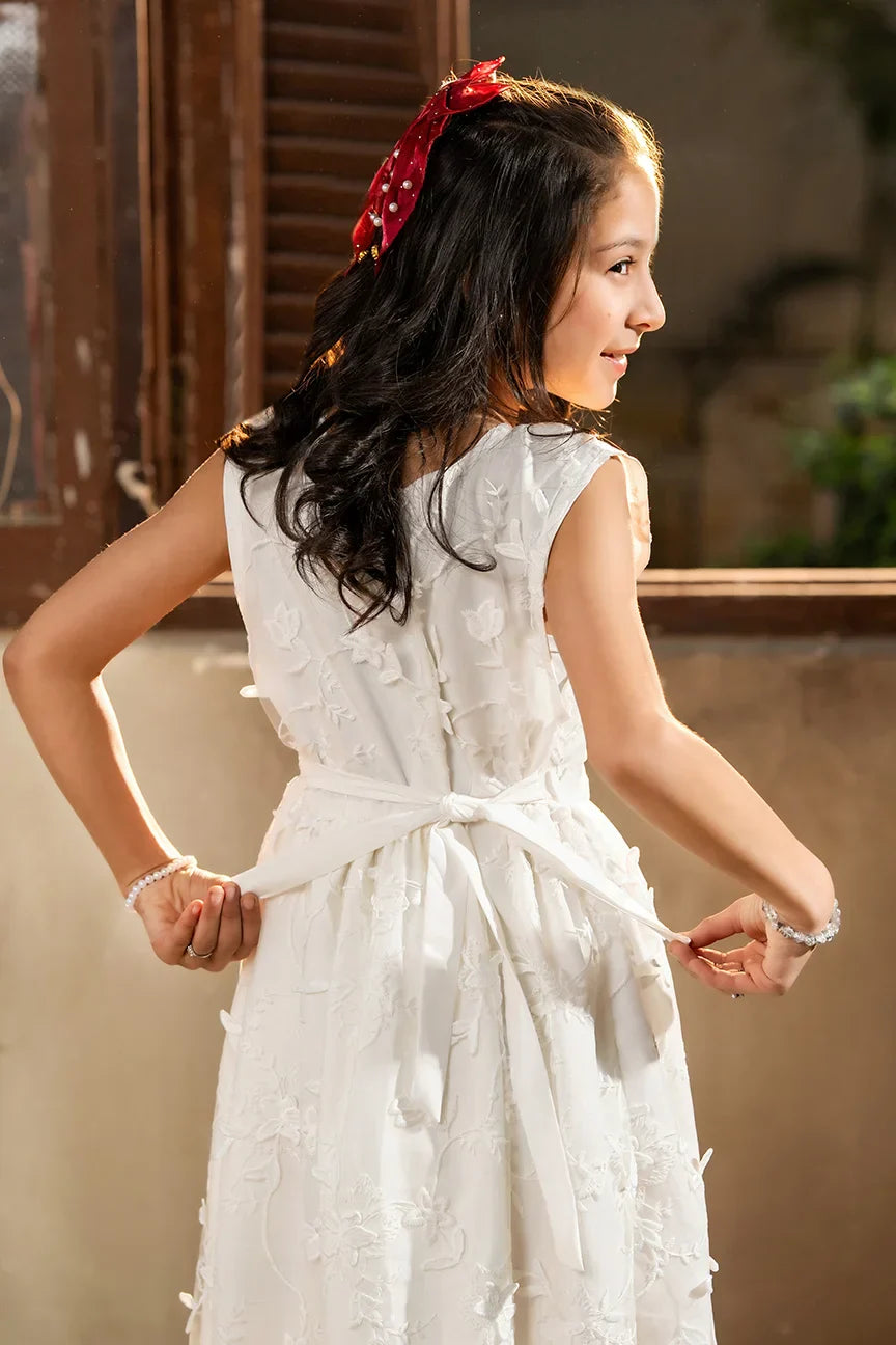 Dhaga Kids Pret Embroidred Lace Net 2 Piece Serene Bloom SS25DSE006 - Summer Collection