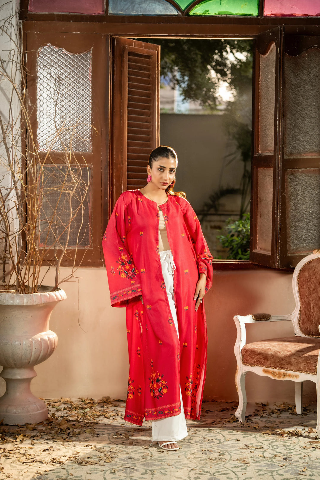 Dhaga Women Pret Printed Herringbone 1 Piece Suit Nyssa SS25SHDP601 - Winter Collection