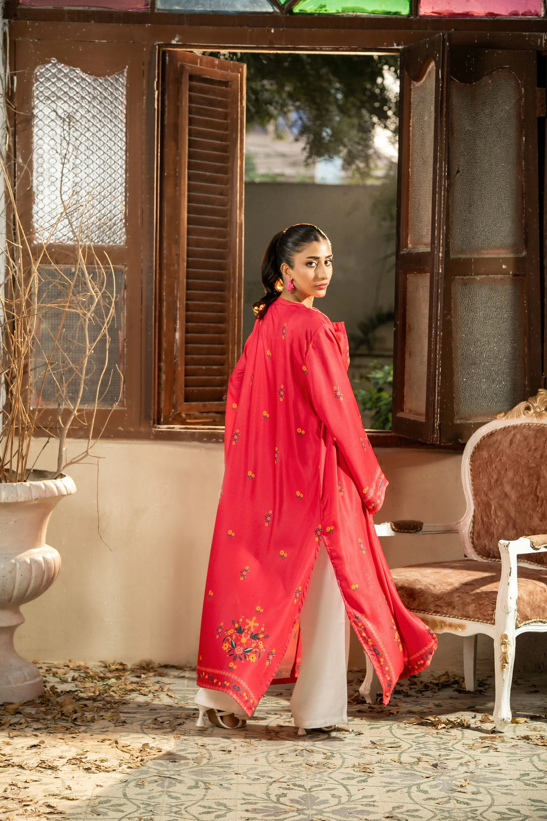 Dhaga Women Pret Printed Herringbone 1 Piece Suit Nyssa SS25SHDP601 - Winter Collection