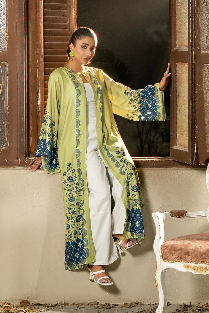 Dhaga Women Pret Printed Herringbone 1 Piece Suit Verdure SS25SHDP603 - Winter Collection