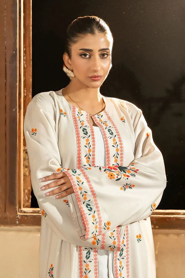 Dhaga Women Pret Printed Herringbone 1 Piece Suit Azian SS25SHDP602 - Winter Collection