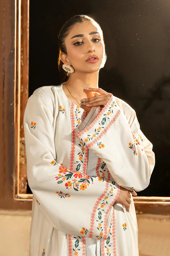 Dhaga Women Pret Printed Herringbone 1 Piece Suit Azian SS25SHDP602 - Winter Collection