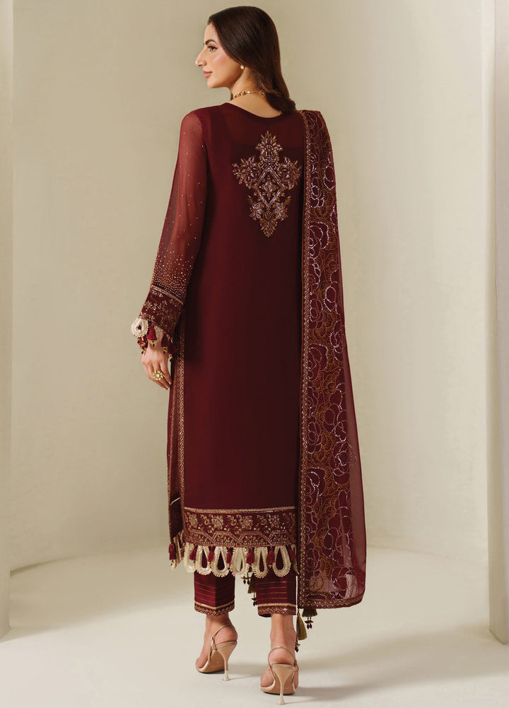 Reena by Alizeh Fashion Embroidered Chiffon Suits Unstitched 3 Piece AFB25RW HM-4047 Kavya - Wedding Collection