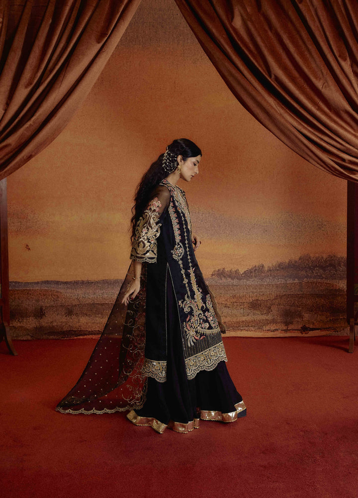 Kamiar Rokni Unstitched Embroidered Organza 3 Piece Suit KR26UF Saloni - Festive Collection