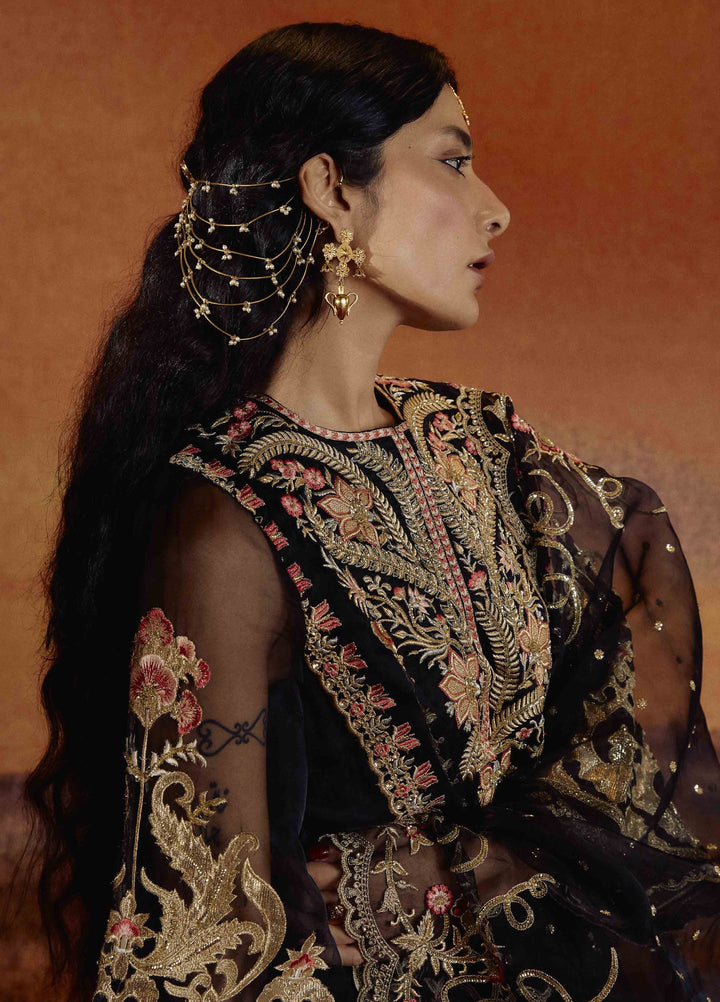 Kamiar Rokni Unstitched Embroidered Organza 3 Piece Suit KR26UF Saloni - Festive Collection
