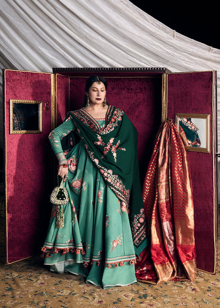 Radha Kishan by Hussain Rehar Unstitched Embroidered Karandi 3 Piece Suit ZEBA - Winter Collection