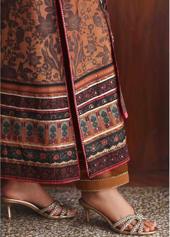 Nirvana by Mushq Unstitched Printed Raw Silk 3 Piece Suit MU26UNR Effortlessly Me HUNPS260103 - Festive Collection