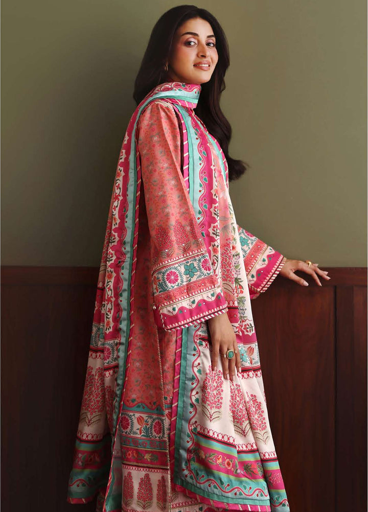 Nirvana by Mushq Unstitched Printed Raw Silk 3 Piece Suit MU26UNR Born Ready HUNPS260109 - Festive Collection