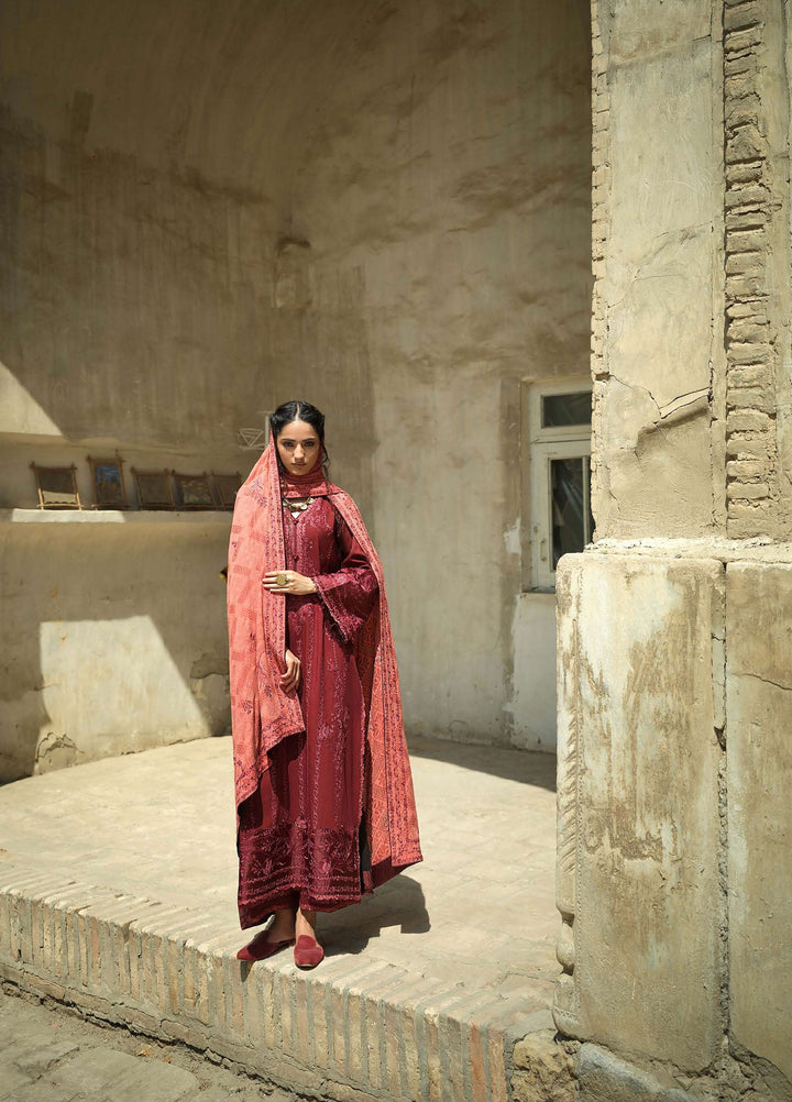 Beneath Bukhara by Mushq Unstitched Embroidered Linen 3 Piece Suit MU26UBBW Bukhara Bloom HUNWI260101 - Winter Collection