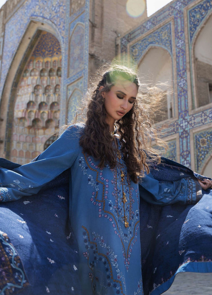 Beneath Bukhara by Mushq Unstitched Embroidered Herringbone 3 Piece Suit MU26UBBW Heritage Haze HUNWI260104 - Winter Collection