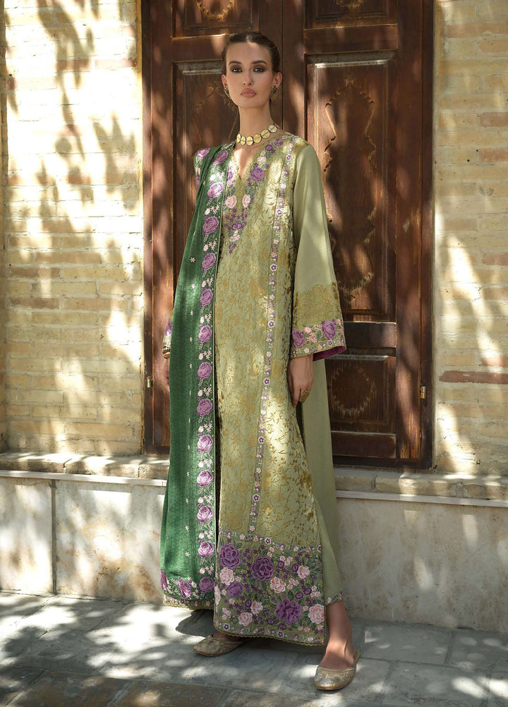 Beneath Bukhara by Mushq Unstitched Embroidered Crepe 3 Piece Suit MU26UBBW Desert Minaret HUNWI260107 - Winter Collection