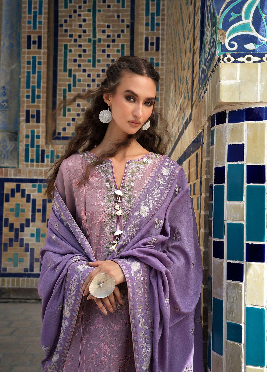 Beneath Bukhara by Mushq Unstitched Embroidered Karandi 3 Piece Suit MU26UBBW Ark Reverie HUNWI260108 - Winter Collection
